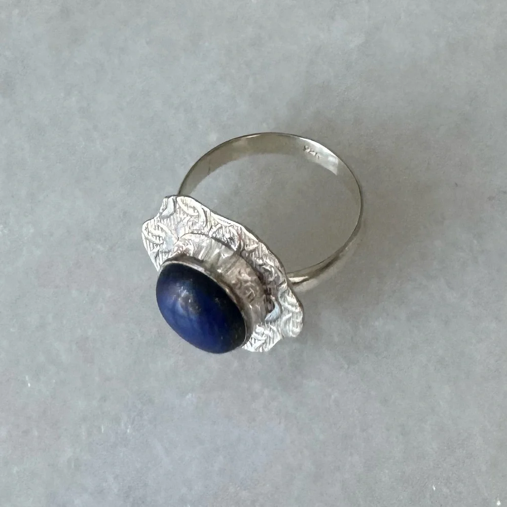 NWOT Sundance Seascape Ring, Lapis Lazuli, Sterling Silver